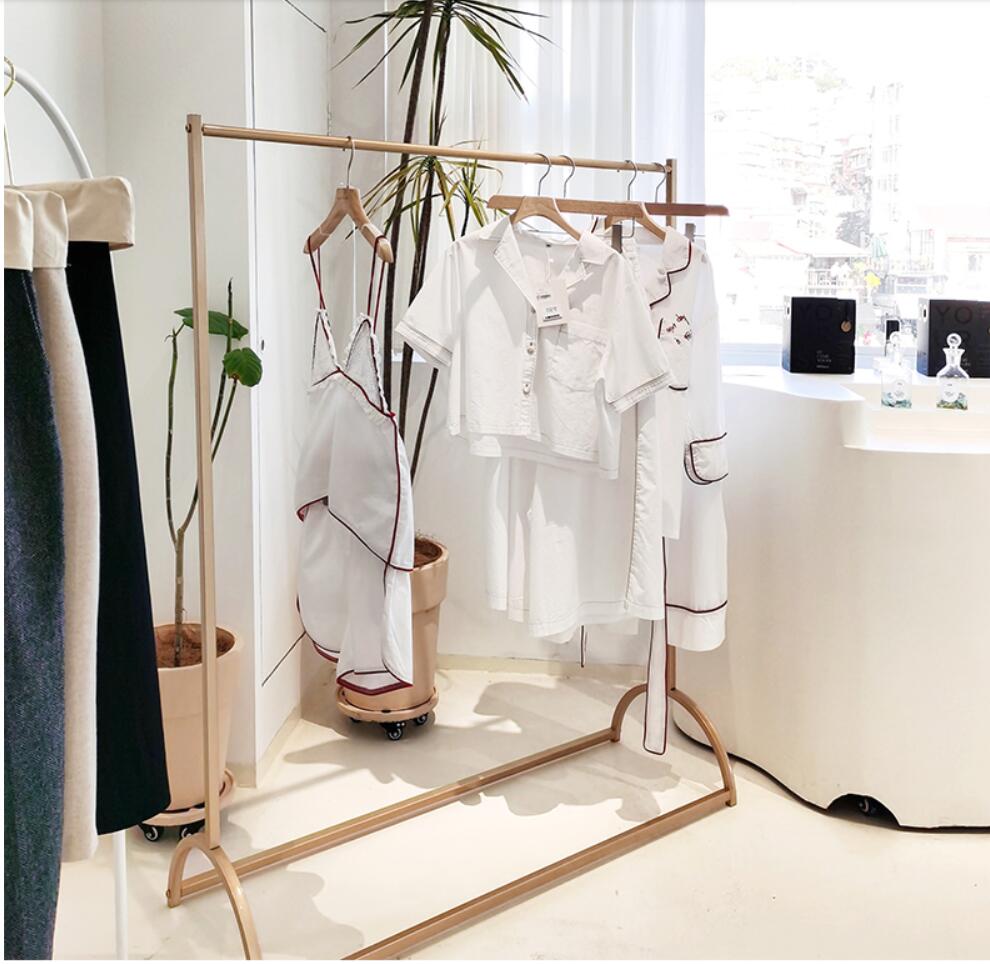 Clothes rack display shelf floor racks cloth Storage Holders floors bedroom hanging clothing Organization household