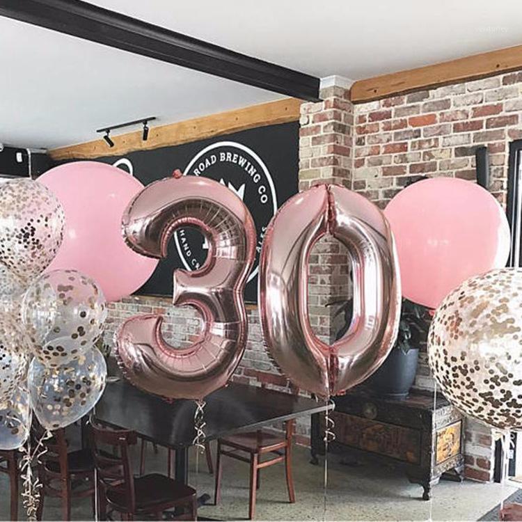 Party Decoration 40 Inch Large 2pcs Digital Aluminum Film Balloon Rose Gold 18th Birthday Supplies Engagement Wedding Shower
Party Decoration 40 Inch Large 2pcs Digital Aluminum Film Balloon Rose Gold 18th Birthday Supplies Engagement Wedding Shower