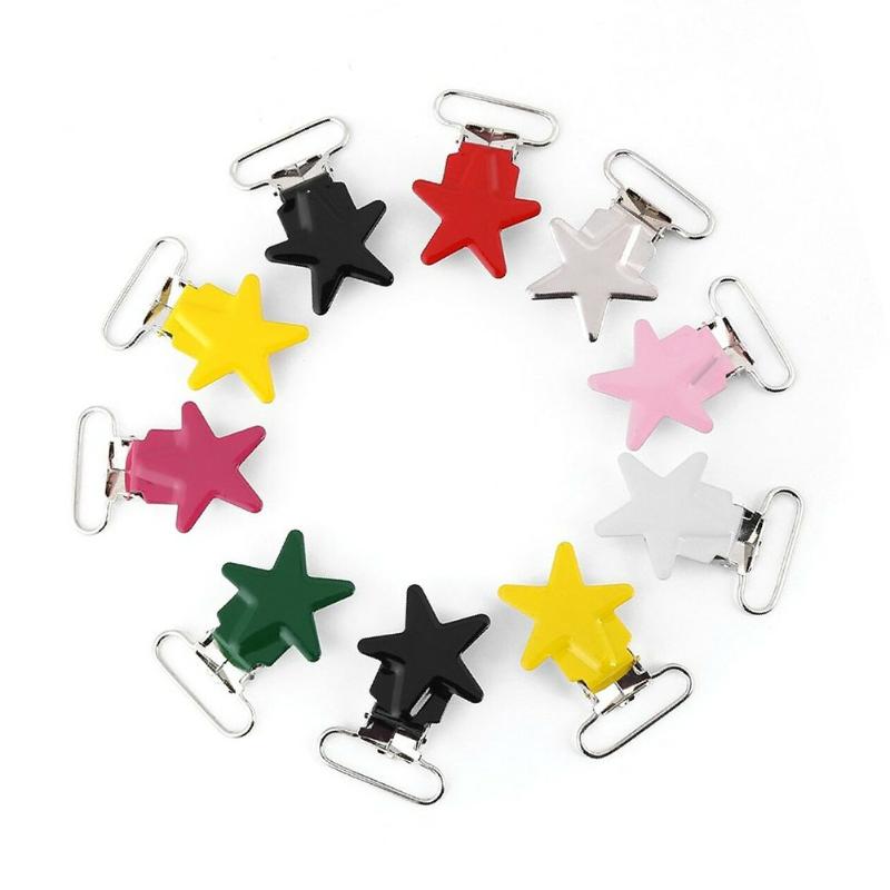 Pacifiers# 10pcs Iron Holder Infant Nipple Star Shape Coating Pacifier Clip Unisex Strap Baby Dummy Rustproof Feeding Accessory Multicolor
Pacifiers# 10pcs Iron Holder Infant Nipple Star Shape Coating Pacifier Clip Unisex Strap Baby Dummy Rustproof Feeding Accessory Multicolor