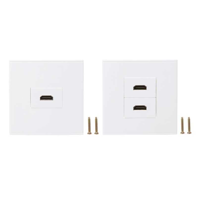 86 Type Wall Panel Socket for HDMI and Digital TV Network Cables