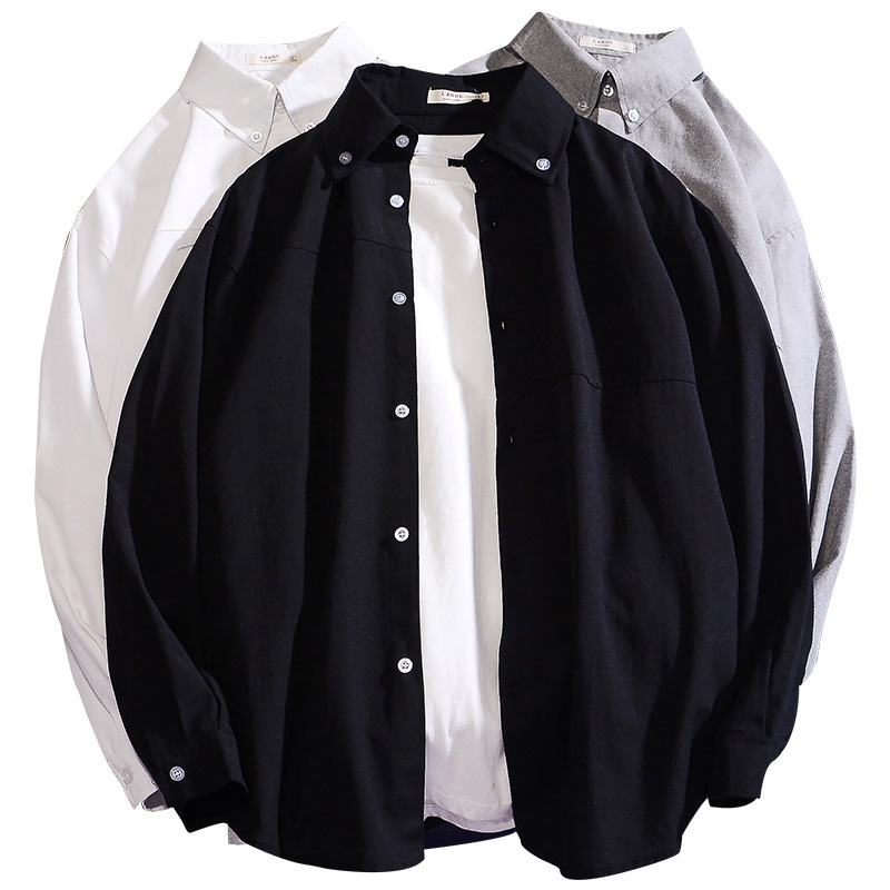 2021 Autumn New Men's Long Sleeved Black Men Casual Solid Color White Shirts Fashion Oversized Shirt Koszula Z0x3, Gray
2021 Autumn New Men's Long Sleeved Black Men Casual Solid Color White Shirts Fashion Oversized Shirt Koszula Z0x3, Gray
