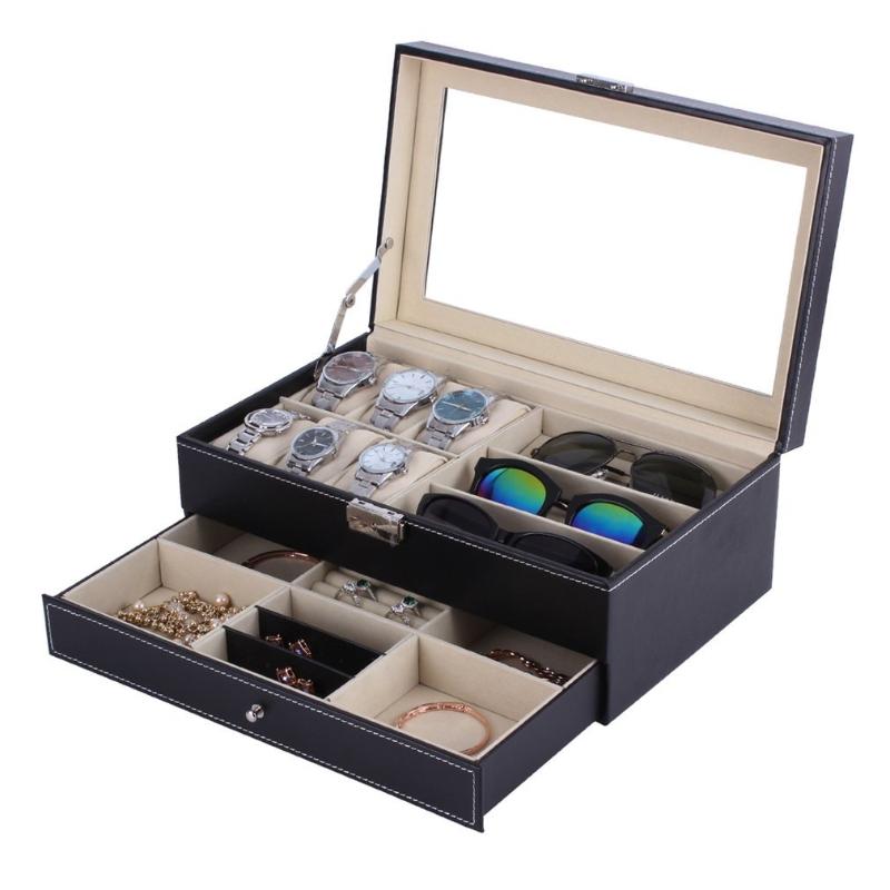 Watch Boxes & Cases PU Leather/Wood Jewelry Necklace Rings Box Storage Display Container Holder Tray Zippere Travel Collector Case Gift
Watch Boxes & Cases PU Leather/Wood Jewelry Necklace Rings Box Storage Display Container Holder Tray Zippere Travel Collector Case Gift