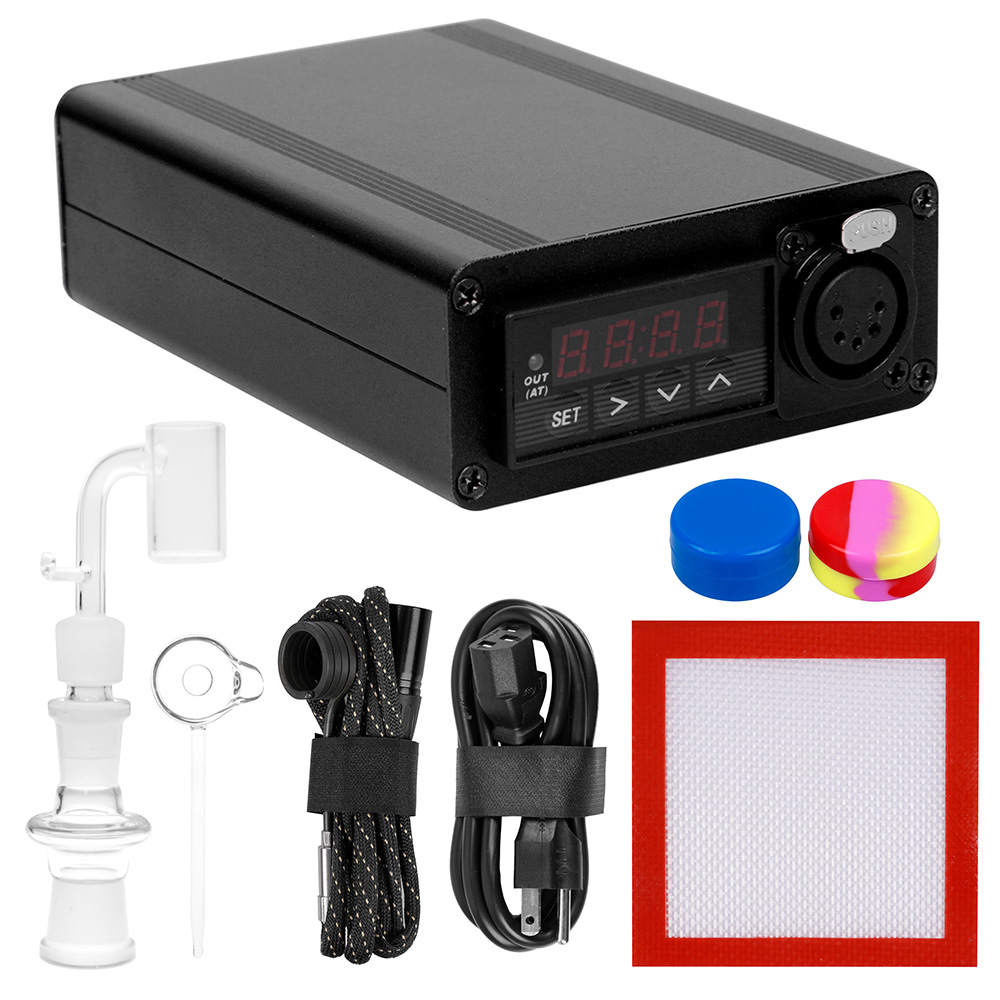 Top Quality Enail Dnail Vaporizer Device No Battery Dab Box Temperature Control Mod for Wax Concentrate with Water Pipes Rigs Portable
Top Quality Enail Dnail Vaporizer Device No Battery Dab Box Temperature Control Mod for Wax Concentrate with Water Pipes Rigs Portable