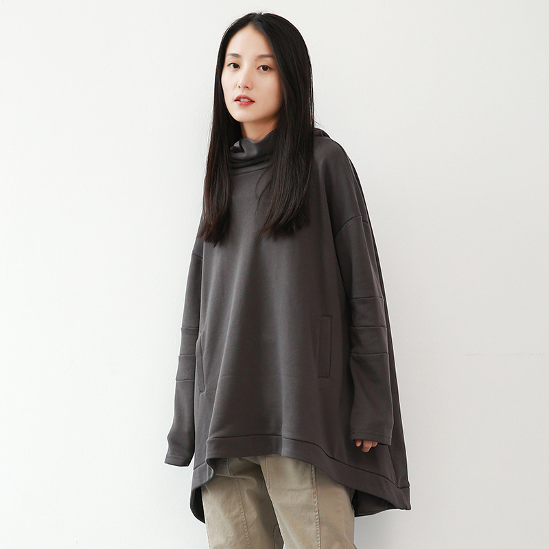 Johnature Oversized Hoodie Casual Women Clothes Autumn Pullovers Cotton Full Sleeve Loose All-match Women Hoodies 201203