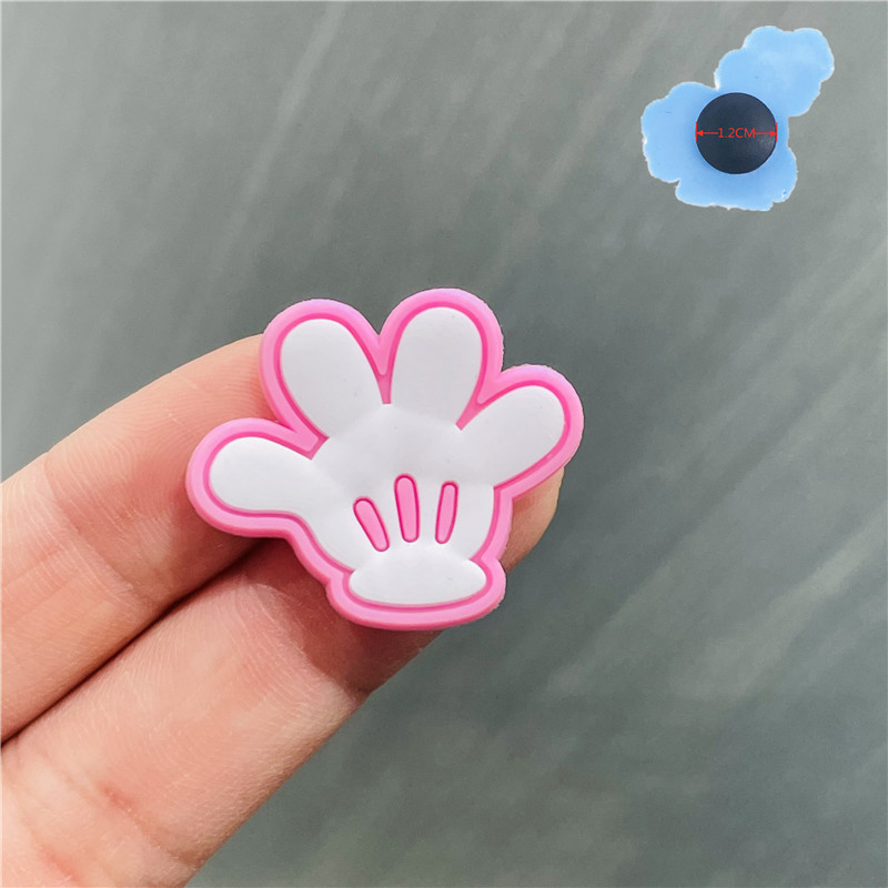 1Pcs Cartoon Animal Cat Rainbow Shoe Accessories Shoe Charms Decoration Fit Croc Jibz Wristbands Kids Gift