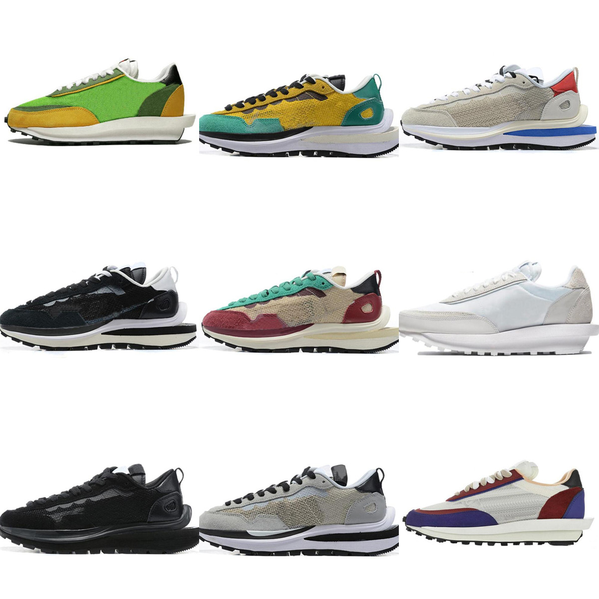 2021Men Womens Nylon White Sacais Waffle LDV Running Shoes 2021 Pegasus Tour Yellow Sneakers Sail Gym Red Triple Black Chunky Dunky Sports Trainers, 27# size 36-45
2021Men Womens Nylon White Sacais Waffle LDV Running Shoes 2021 Pegasus Tour Yellow Sneakers Sail Gym Red Triple Black Chunky Dunky Sports Trainers, 27# size 36-45