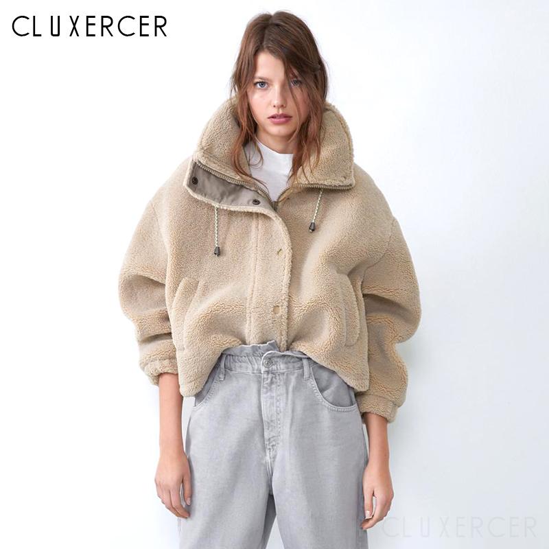 Women's Fur & Faux Teddy Coat Women Casual Turn Down Collar Long Sleeve Zipper Thick Winter Lamb Female Short, Black
Women's Fur & Faux Teddy Coat Women Casual Turn Down Collar Long Sleeve Zipper Thick Winter Lamb Female Short, Black
