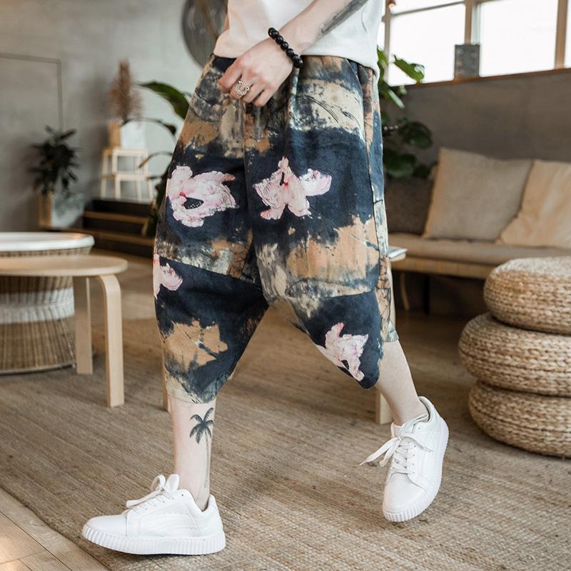Men's Pants Linen Seven-point Summer Korean Version Of Loose Embroidered Harlan Lantern Wide-legged1, Beige
Men's Pants Linen Seven-point Summer Korean Version Of Loose Embroidered Harlan Lantern Wide-legged1, Beige