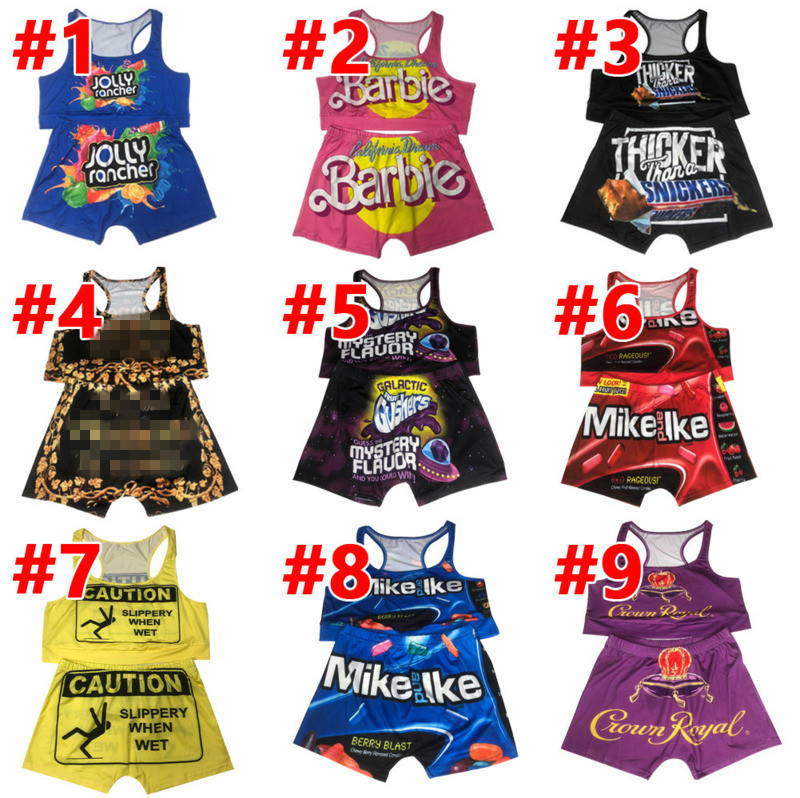 Women Tracksuit 2 Piece Set Shorts Yago Pants Outfits Designer Cartoon Letter Print Casual Women's Clothing Suspenders Tops Suit, C1-c9
Women Tracksuit 2 Piece Set Shorts Yago Pants Outfits Designer Cartoon Letter Print Casual Women's Clothing Suspenders Tops Suit, C1-c9