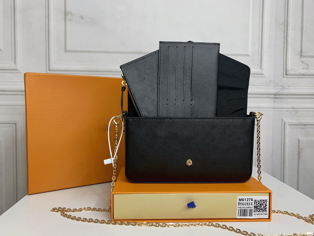 POCHETTE FÉLICIE chain bag luxurys designers bags women shoulder handbags embossed flower fashion female crossbody purse card holder wallet with box Embossing, 3-61276
POCHETTE FÉLICIE chain bag luxurys designers bags women shoulder handbags embossed flower fashion female crossbody purse card holder wallet with box Embossing, 3-61276
