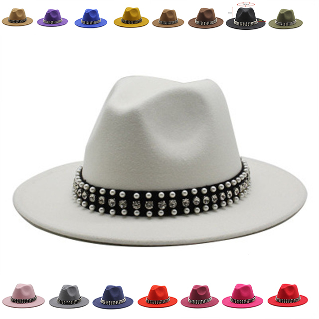 2021 New Hats Wide Brim Solid Color Fashion Designed Fedora Female Jazz Church Winter Women Green Red Felt Hat Qsrt
2021 New Hats Wide Brim Solid Color Fashion Designed Fedora Female Jazz Church Winter Women Green Red Felt Hat Qsrt
