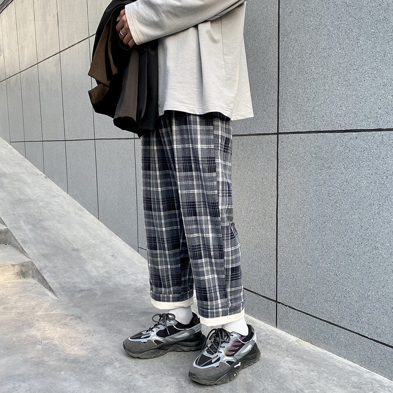 2021 New Spring Plaid Men's Fashion Retro Casual Men Streetwear Korean Loose Hip-hop Straight Wide-leg Pants Mens Trousers Ey8d, Coffee lattice
2021 New Spring Plaid Men's Fashion Retro Casual Men Streetwear Korean Loose Hip-hop Straight Wide-leg Pants Mens Trousers Ey8d, Coffee lattice