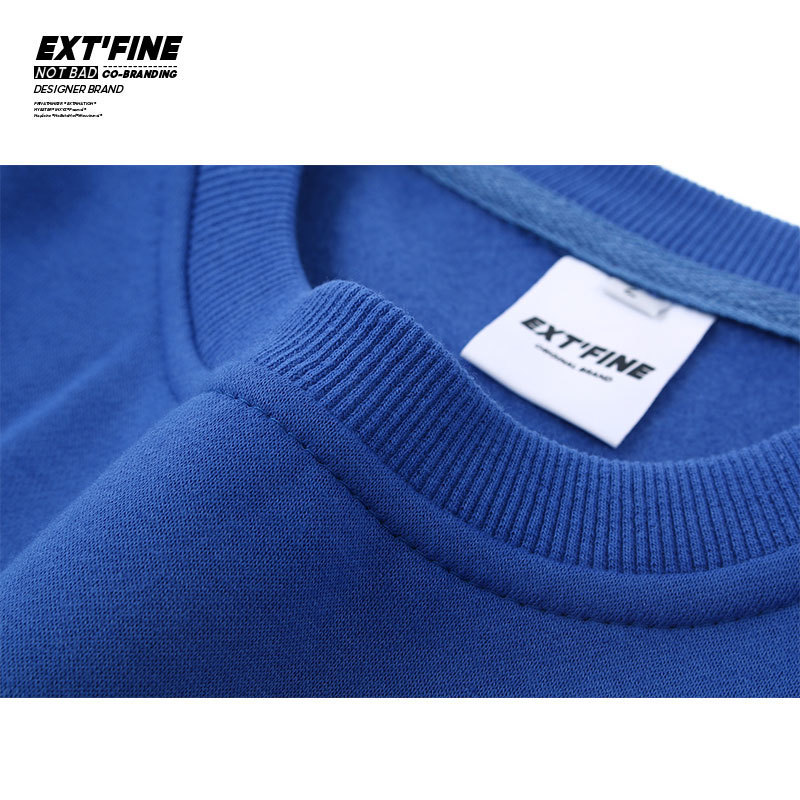 ExtFination | Solid Kpop Loose Sweatshirts For Men Korean Streetwear Man O-Neck Hoodies Casual Long Sleeve Man Pullover Tops 201020