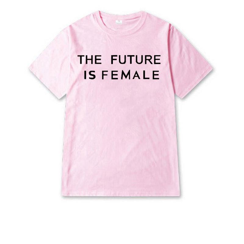 Women's T-Shirt Women Funny Letters Printed THE FUTURE IS FEMALE Harajuku T Shirt Camisetas Cotton Tees Oversized Punk Tops 2021, White 
Women's T-Shirt Women Funny Letters Printed THE FUTURE IS FEMALE Harajuku T Shirt Camisetas Cotton Tees Oversized Punk Tops 2021, White