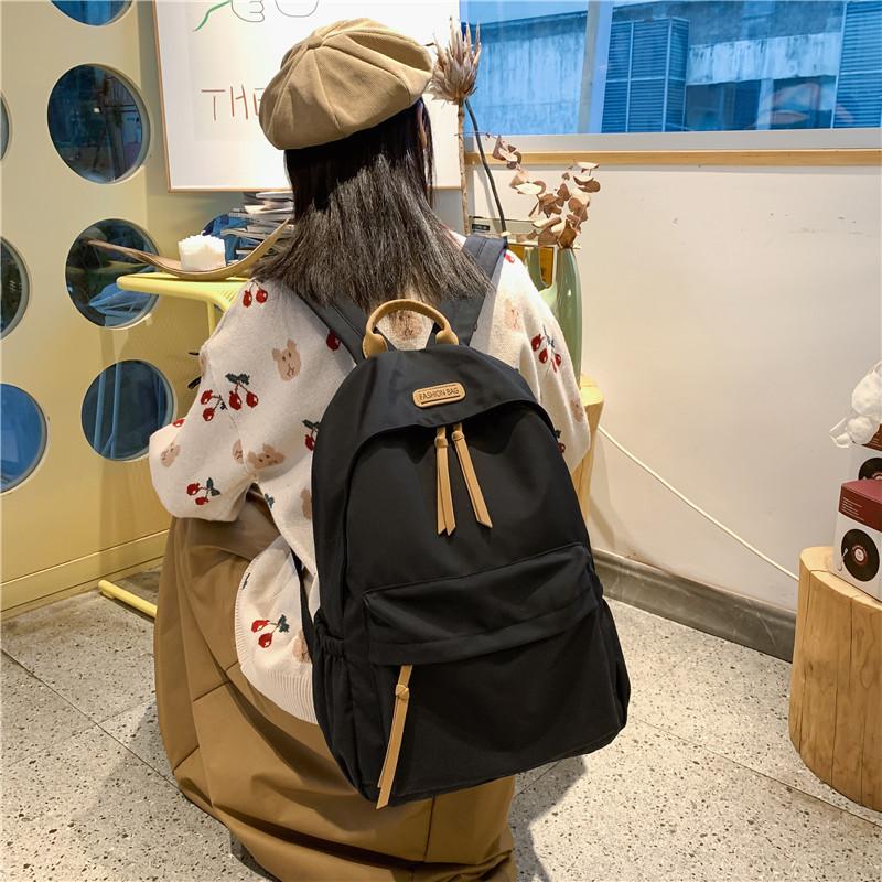 School Bags 2021 Women Boy Nylon Backpack Travel Mesh Female Student College Bag Men Girl Cool Laptop Fashion Book, Black
School Bags 2021 Women Boy Nylon Backpack Travel Mesh Female Student College Bag Men Girl Cool Laptop Fashion Book, Black