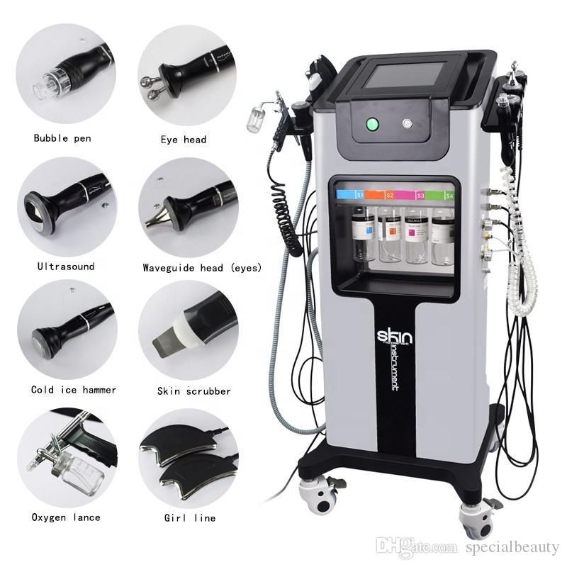 SPA use diamond dermabrasion Skin deep clean machine microdermabrasion ultrasonic Wrinkle reduction jet peel Skincare High frequency tube