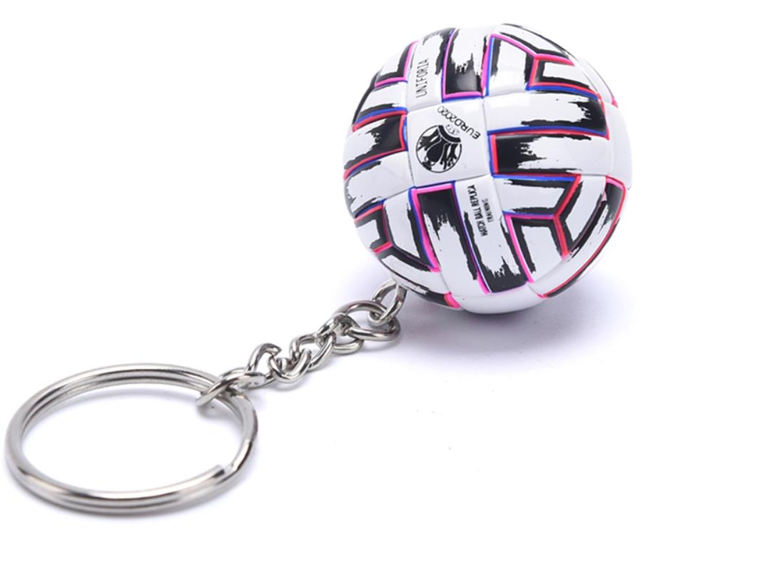 3D Football Souvenirs PU Leather KeyChain Men Soccer Fans Keychain Pendant over 9 kinds to choose