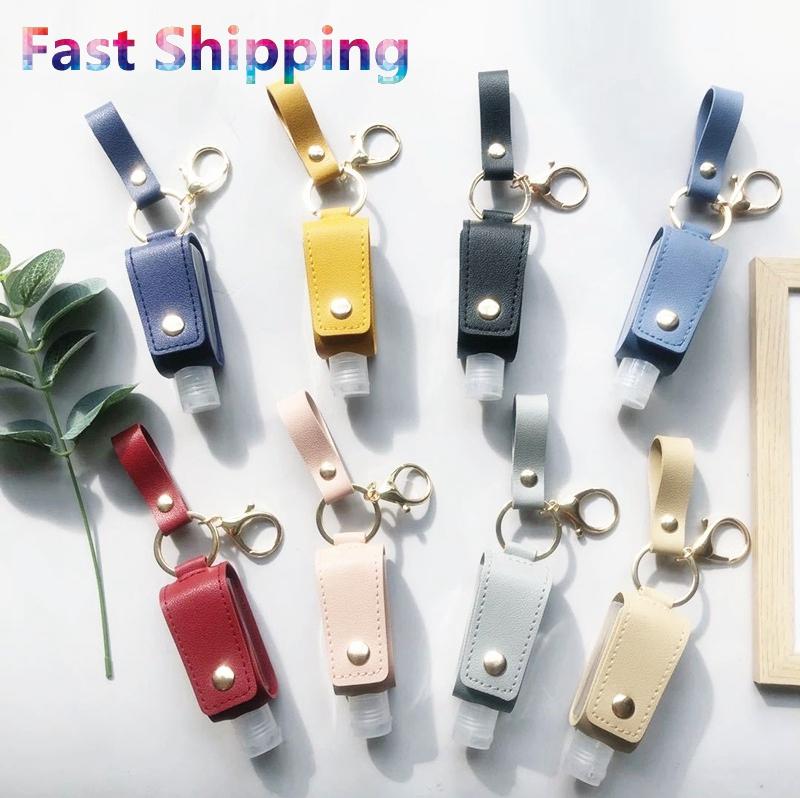 Portable Hand Sanitizer Holder Keychain 30ML PU Leather Keyring Travel Holder Leakproof Alcohol Bottle Cover Refillable Carriers
Portable Hand Sanitizer Holder Keychain 30ML PU Leather Keyring Travel Holder Leakproof Alcohol Bottle Cover Refillable Carriers