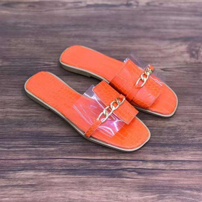 Slippers In The Summer Of 2022, Square-shaped Metal Chain Transparent Splicing For Women's Foreign Trade Large Size Flat, Black
Slippers In The Summer Of 2022, Square-shaped Metal Chain Transparent Splicing For Women's Foreign Trade Large Size Flat, Black