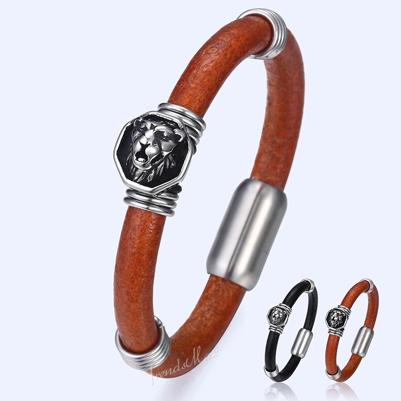 Link, Chain Men's Leather Bracelet Stainless Steel Leopard Head Punk Genuine For Male Jewelry 2021 Drop 8mm HDLBM24
Link, Chain Men's Leather Bracelet Stainless Steel Leopard Head Punk Genuine For Male Jewelry 2021 Drop 8mm HDLBM24