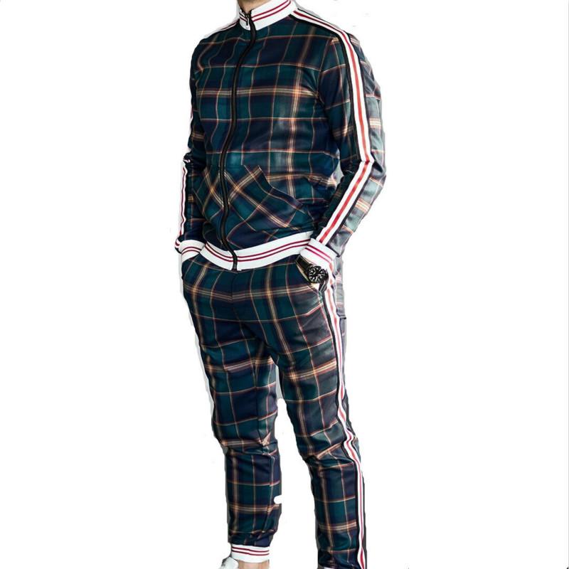 Men's Tracksuits Autumn Winter 2pc Long-sleeve Set Tracksuit Fashion Plaid Casual Sports Clothing Running Sportswear Striped Suit, Wine red stripe
Men's Tracksuits Autumn Winter 2pc Long-sleeve Set Tracksuit Fashion Plaid Casual Sports Clothing Running Sportswear Striped Suit, Wine red stripe