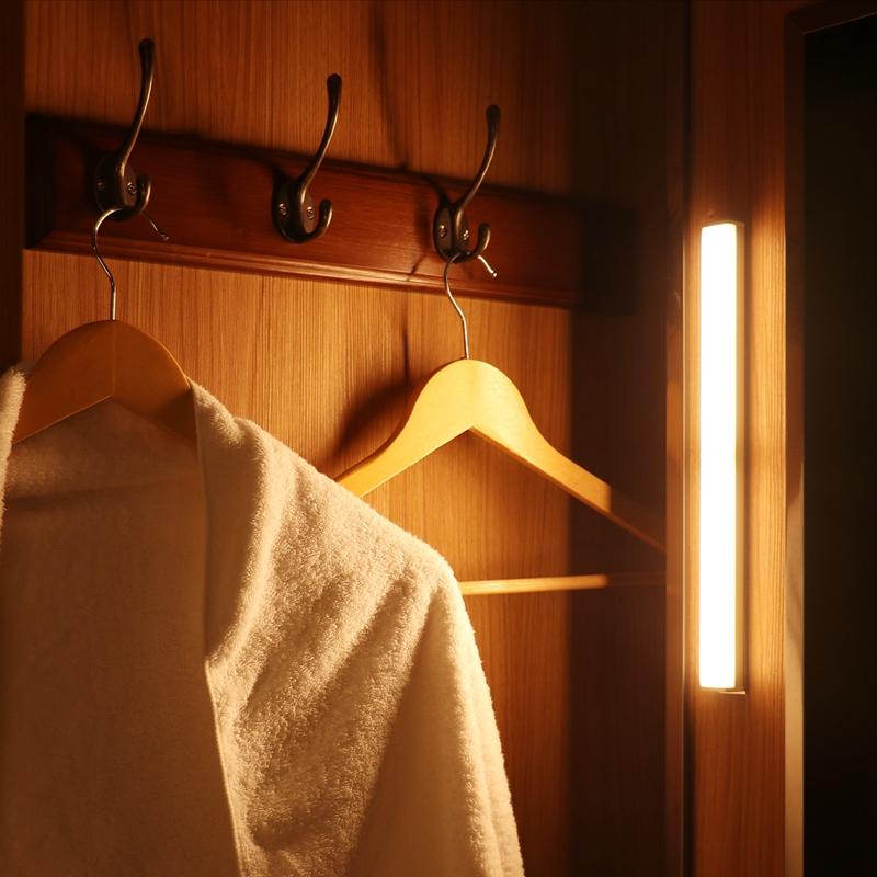 Night Lights 10cm/15cm/21cm/30cm/50cm LED Light Motion Sensor Wireless USB Rechargeable Lamp For Kitchen Cabinet Wardrobe
Night Lights 10cm/15cm/21cm/30cm/50cm LED Light Motion Sensor Wireless USB Rechargeable Lamp For Kitchen Cabinet Wardrobe
