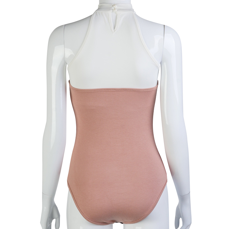 Bomblook summer bodysuits women Oneck off shoulder sleeveless body slim jumpsuit stitching new fashion streetwear 201007