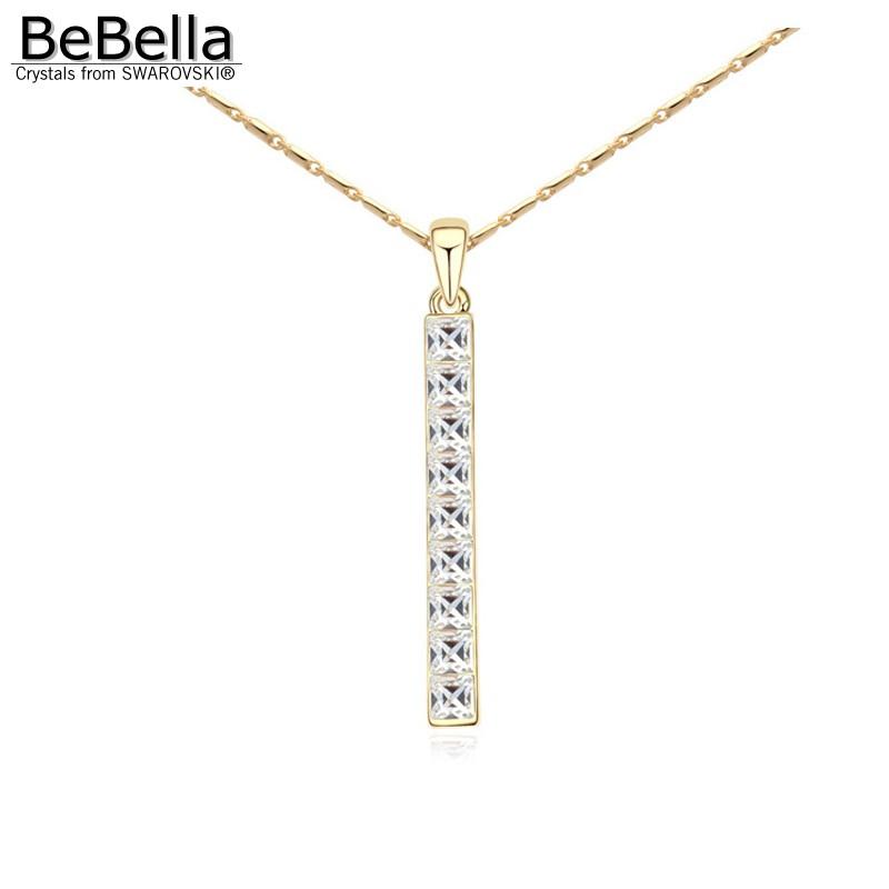 Pendant Necklaces BeBella Elongated Crystal Stick Necklace Gold Color Plated Chain And Crystals From Fashion Jewelry For Women
Pendant Necklaces BeBella Elongated Crystal Stick Necklace Gold Color Plated Chain And Crystals From Fashion Jewelry For Women