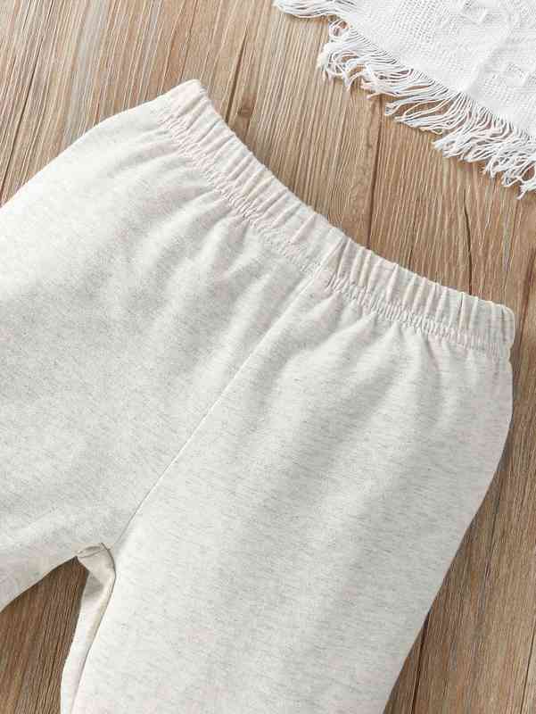 Baby Girl Cartoon Tee & Floral Pants SHE