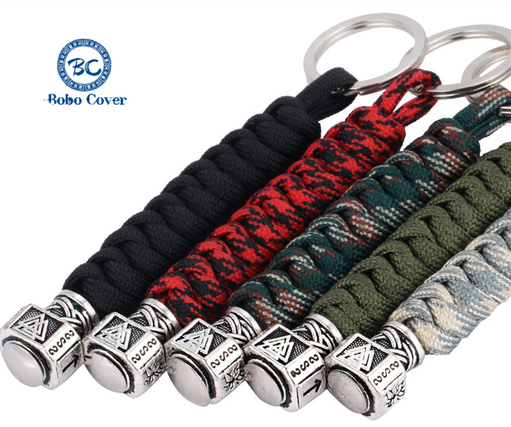 Fashion Vikings Rune Hand Woven Keychain Outdoor Camping Survival Rope Accessories Car Keyring Scandinavian Norse Male Jewelry
Fashion Vikings Rune Hand Woven Keychain Outdoor Camping Survival Rope Accessories Car Keyring Scandinavian Norse Male Jewelry