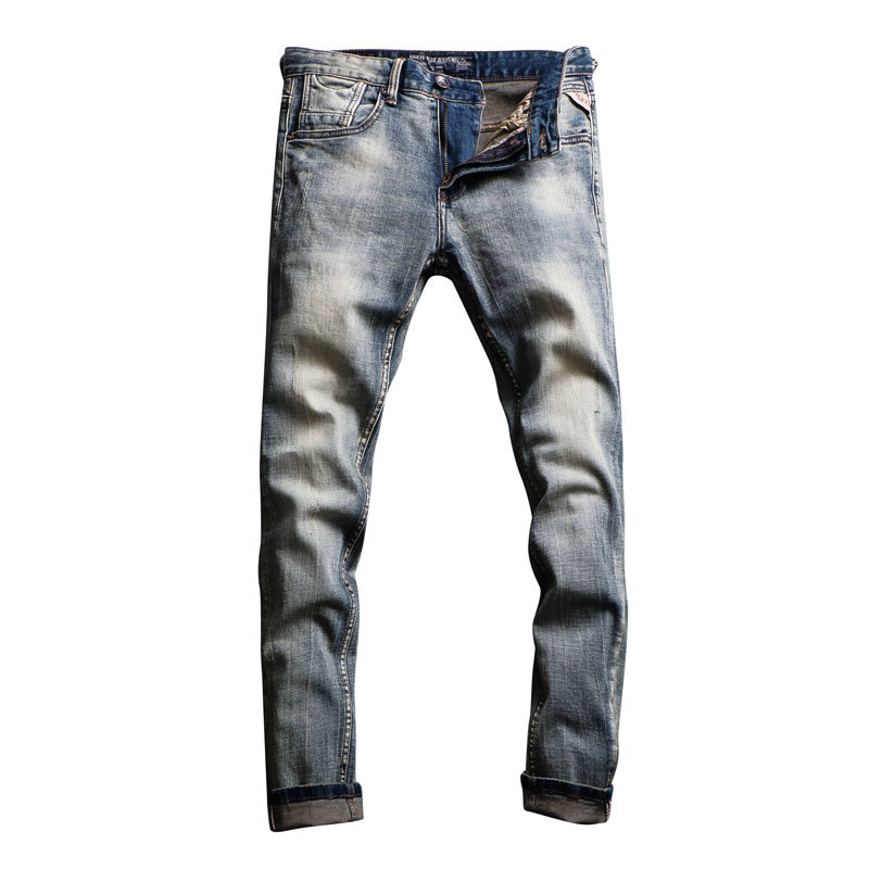 2021 New Italian Style Fashion Retro Wash Simple Classical Denim Pants Slim Fit High Quality Elastic Vintage Designer Jeans Men Tn4g, Retro color
2021 New Italian Style Fashion Retro Wash Simple Classical Denim Pants Slim Fit High Quality Elastic Vintage Designer Jeans Men Tn4g, Retro color