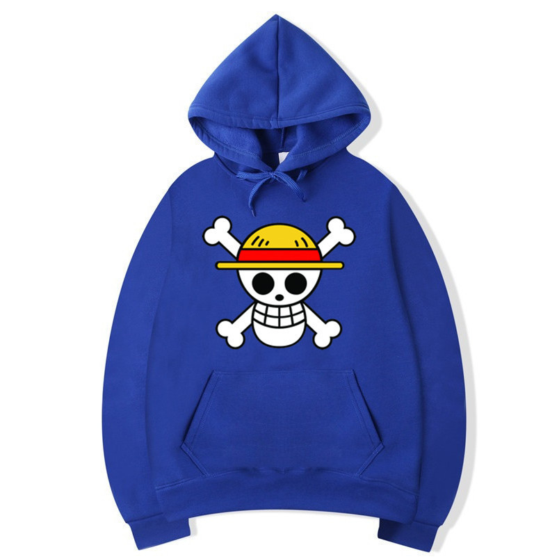 Men's Anime One Piece Luffy Fleece Hoodie Women Winter Manga Sweatshirts Boy Girl Clothes,Drop Ship LJ201222