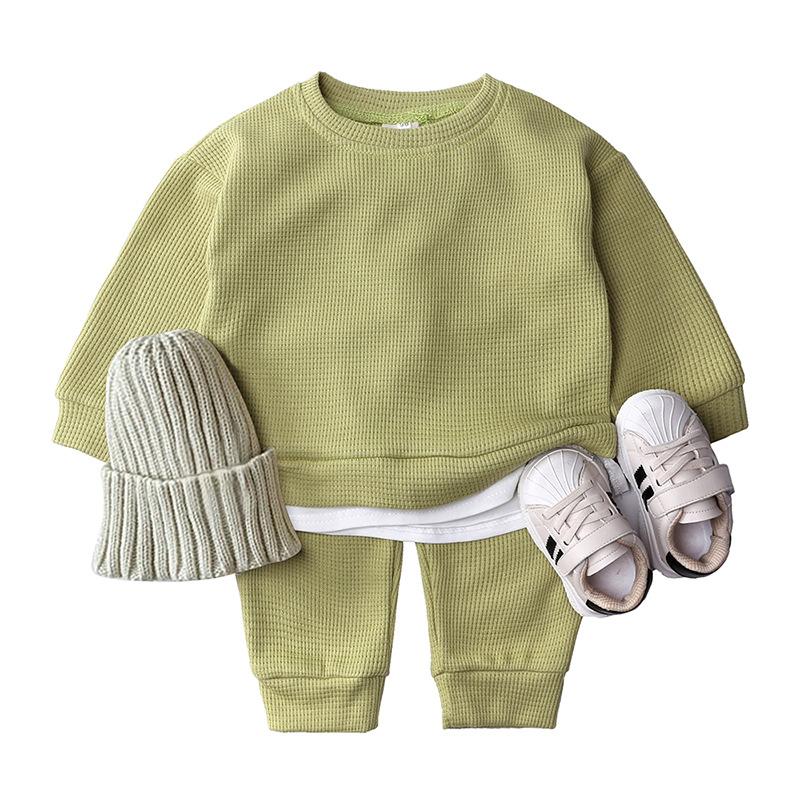 Clothing Sets 2PCS Baby Cotton Kintting Korean Kids Boys Girls Spring Autumn Loose Tracksuit Pullovers Tops+Pants, White
Clothing Sets 2PCS Baby Cotton Kintting Korean Kids Boys Girls Spring Autumn Loose Tracksuit Pullovers Tops+Pants, White