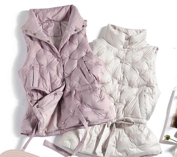 Autumn Winter Women Jacket Sleeveless Waistcoat 90% White Down Female Vest Warm Tops Chaleco Mujer Gilet Women' Coat Zhgl, Pink.
Autumn Winter Women Jacket Sleeveless Waistcoat 90% White Down Female Vest Warm Tops Chaleco Mujer Gilet Women' Coat Zhgl, Pink.