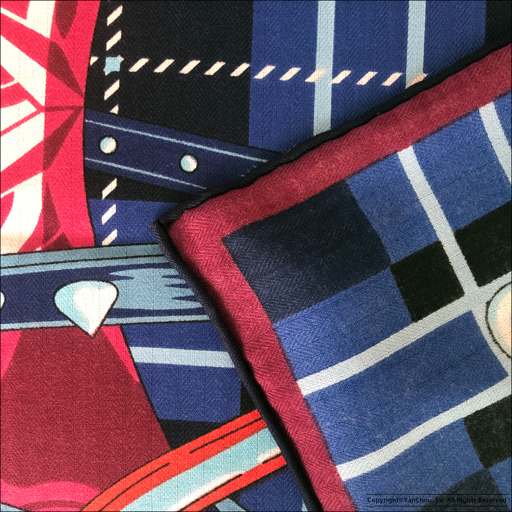 30% Silk 70% Cashmere Shawl Scarfs Vintage Horse Print Silk Scarf Hand Rolled Edges Scarf Stole Women Winter Warm Blanket