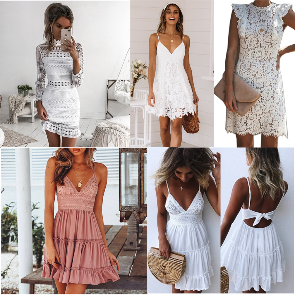 9 Colors Elegant hollow out lace dress women ladies sexy sleeveless summer midi white dress spring short casual hollow party evening dresses, Color 4: white
9 Colors Elegant hollow out lace dress women ladies sexy sleeveless summer midi white dress spring short casual hollow party evening dresses, Color 4: white