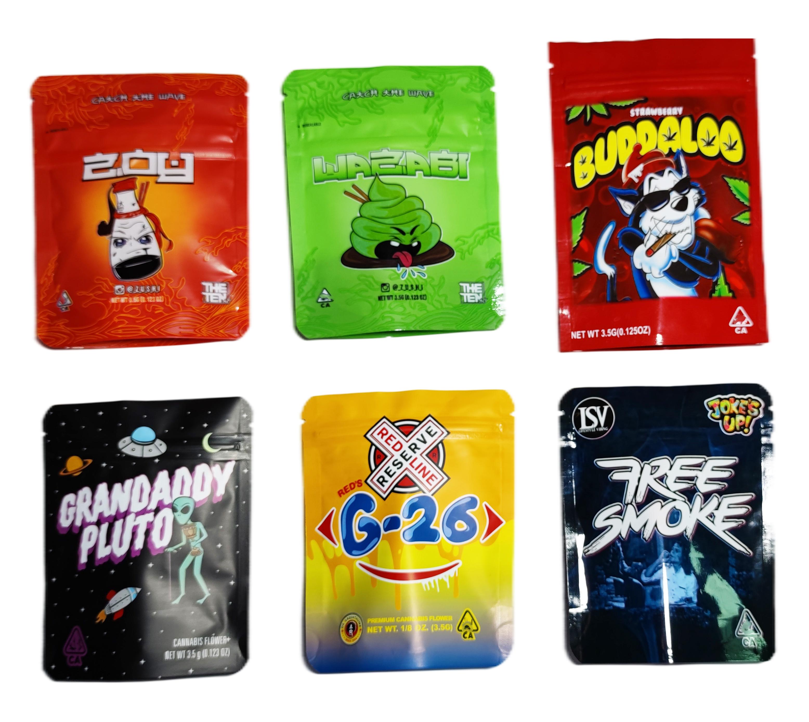 Newest Duddaloo G-26 rock star grandaddy pluto cake cookie mylar bags 3.5 G joke's up free smoke edibles gummies packaging Rits bits dry flower zipper smell proof bag
Newest Duddaloo G-26 rock star grandaddy pluto cake cookie mylar bags 3.5 G joke's up free smoke edibles gummies packaging Rits bits dry flower zipper smell proof bag
