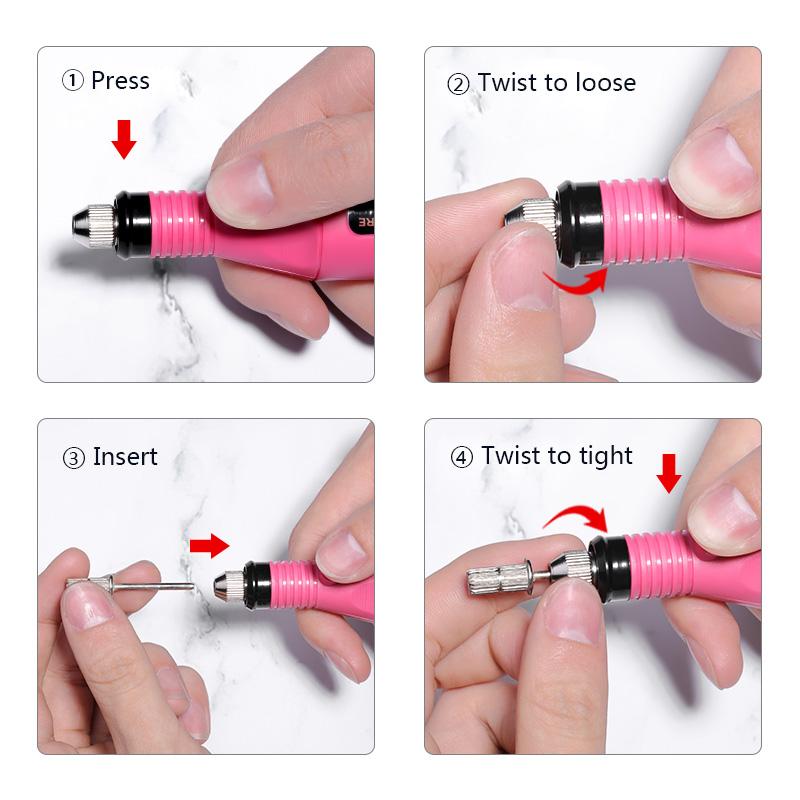 Nail Drill & Accessories Professional Machine Set Manicure Milling File Pedicure Remove Gel Tools Polishing Equipment