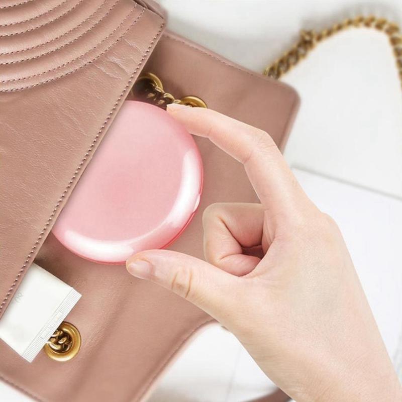 New Makeup Compact Mirrors LED Mini Makeup Mirror Hand Held Fold Small Portable USB Cosmetic 460