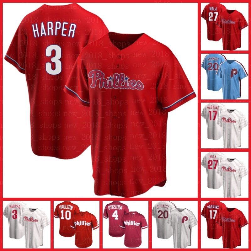 Bryce Philadelphia Phillies Jerseys Harper 17 Rhys Hoskins 27 Aaron Nola Baseball 10 J.T. Realmuto 18 Didi Gregorius 20 Mike Schmidt Men, Blue;black
Bryce Philadelphia Phillies Jerseys Harper 17 Rhys Hoskins 27 Aaron Nola Baseball 10 J.T. Realmuto 18 Didi Gregorius 20 Mike Schmidt Men, Blue;black