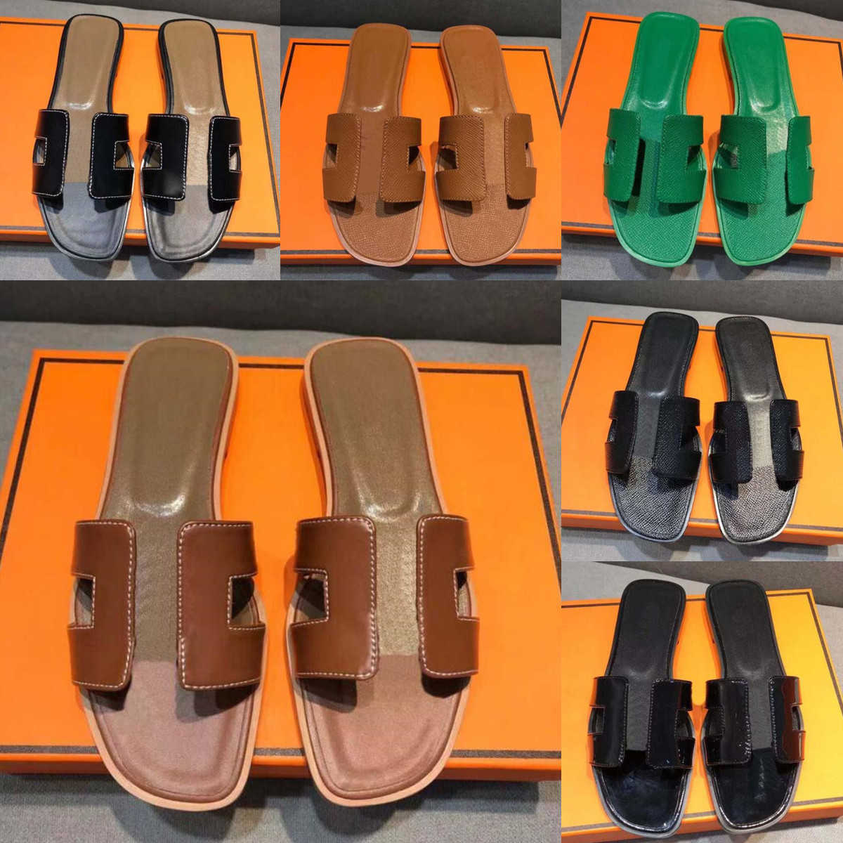 Luxury designer leather ladies sandals summer flat shoes fashion beach women slippers H letter drag 35-42, 11
Luxury designer leather ladies sandals summer flat shoes fashion beach women slippers H letter drag 35-42, 11