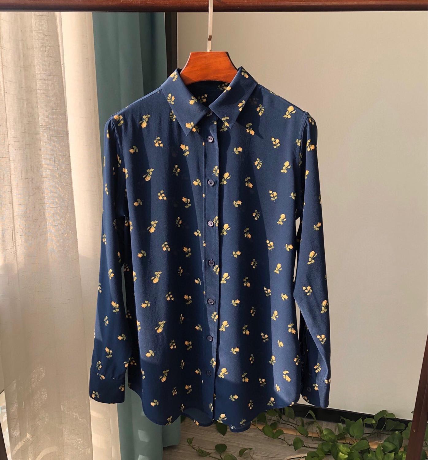 New Women 100% Silk Floral Blouse Lady Turn-down Collar Soft Office Wear Casual Long Sleeve Shirt and Top for 2021 Early Spring Oj2e, Black
New Women 100% Silk Floral Blouse Lady Turn-down Collar Soft Office Wear Casual Long Sleeve Shirt and Top for 2021 Early Spring Oj2e, Black