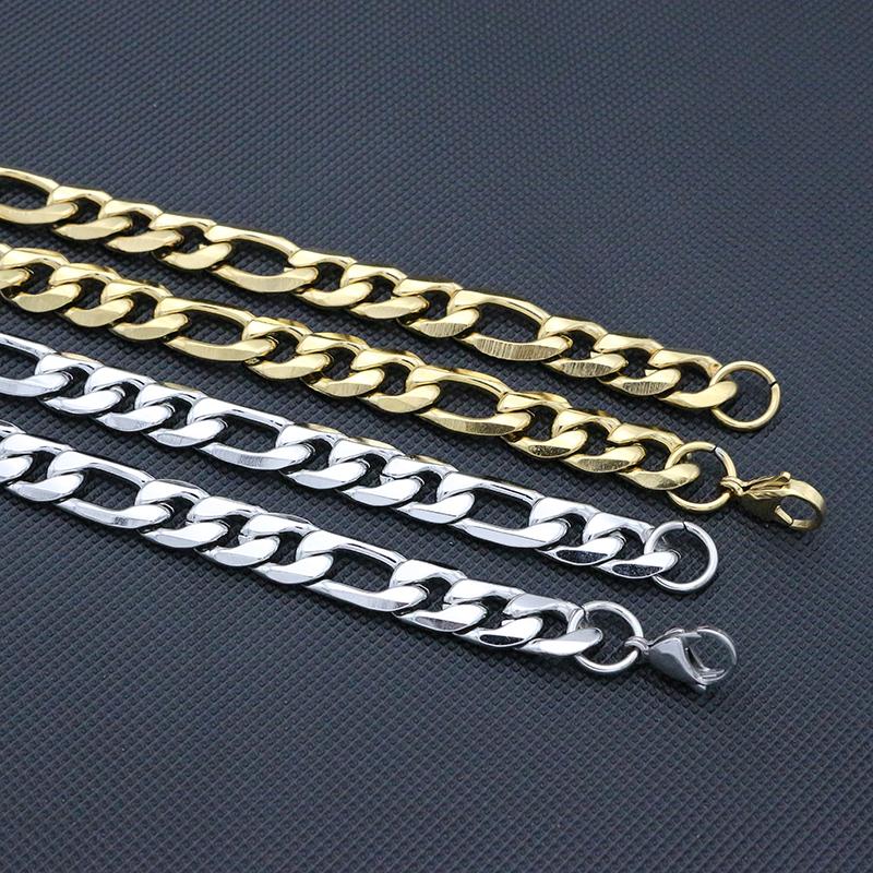 Chains Fashion10MM Male Gold Color Stainless Steel Figaro Chain Link Necklace For Women Punk Jewelry 60CM
Chains Fashion10MM Male Gold Color Stainless Steel Figaro Chain Link Necklace For Women Punk Jewelry 60CM