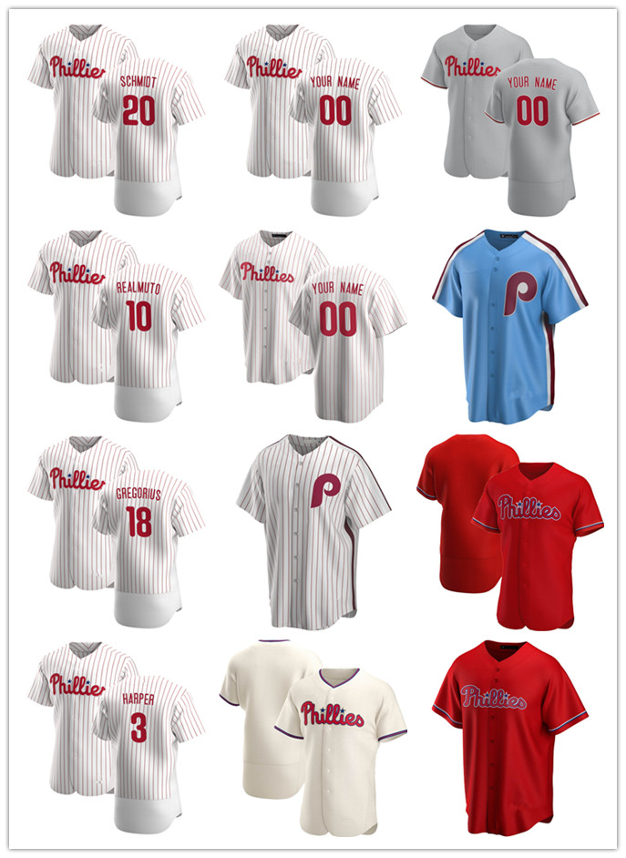Custom Jersey Mens women youth Philadelphia Phillies 3 Bryce Harper 10 J.T. Realmuto 18 Didi Gregorius 20 Mike Schmidt Baseb, Blue;black
Custom Jersey Mens women youth Philadelphia Phillies 3 Bryce Harper 10 J.T. Realmuto 18 Didi Gregorius 20 Mike Schmidt Baseb, Blue;black