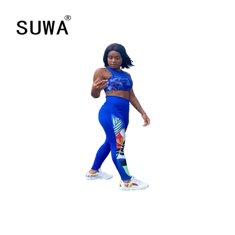Vintage Casual 2 Piece Outfits Women Sets Clothes Trendy Chic Print Sleeveless Crop Top High Waist Jogger Pants Yoga Track Suit 210525, Multi
Vintage Casual 2 Piece Outfits Women Sets Clothes Trendy Chic Print Sleeveless Crop Top High Waist Jogger Pants Yoga Track Suit 210525, Multi