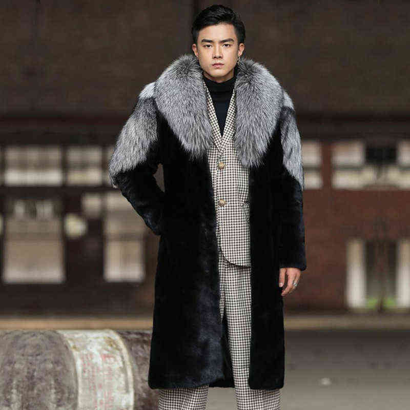 100 Cm Long Real Fox Fur Coat Men Natural Genuine Sliver Jacket Turn-down Collar Winter Fashion Warm Fm-002, Black
100 Cm Long Real Fox Fur Coat Men Natural Genuine Sliver Jacket Turn-down Collar Winter Fashion Warm Fm-002, Black