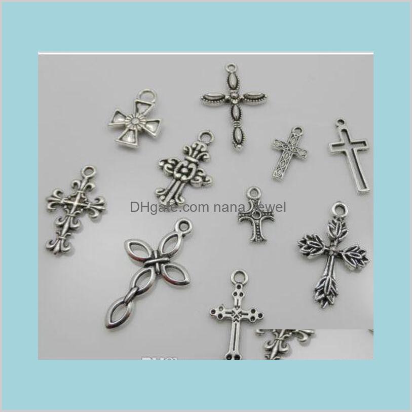 100Pcs Alloy Mixed Cross Charms Antique Silver Charms Pendant For Necklace Jewelry Making Findings Ebylq Lk4Wc, Bronze;silver
100Pcs Alloy Mixed Cross Charms Antique Silver Charms Pendant For Necklace Jewelry Making Findings Ebylq Lk4Wc, Bronze;silver