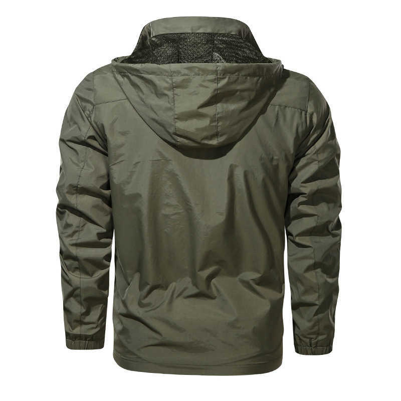 Men Jackets Waterproof Male Outdoor Coats Outwears Windbreaker Windproof Spring Autumn Jacket Camping Hiking Clothing Coat LA319 211009