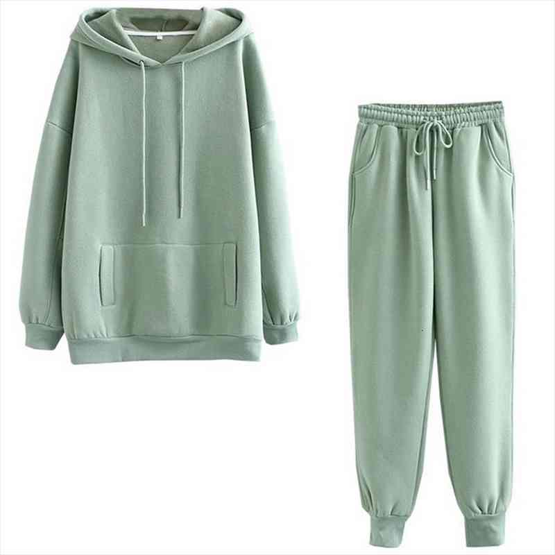 autumn winter 2 pieces womens pants sets thick fleece suit hoodies sweatshirt suits solid casual loose outfits tracksuit, White
autumn winter 2 pieces womens pants sets thick fleece suit hoodies sweatshirt suits solid casual loose outfits tracksuit, White