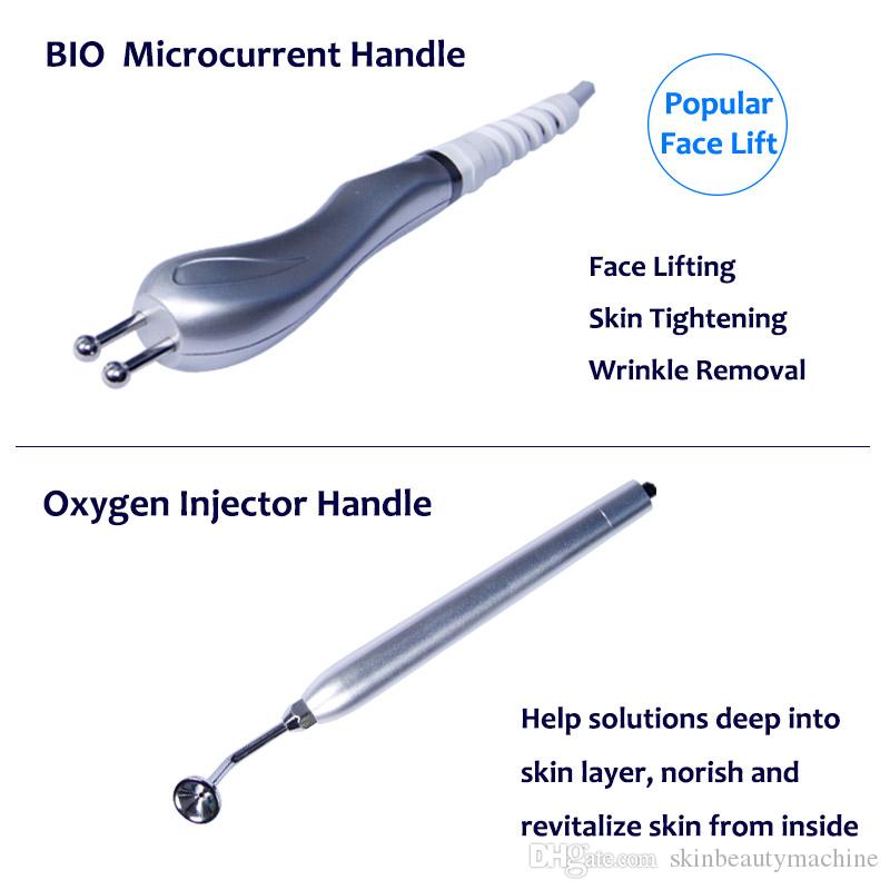 8 IN 1 machine hydra facial dermabrasion face clean equipment RF Bio-lifting Spa Facial Machine 7 Different color light